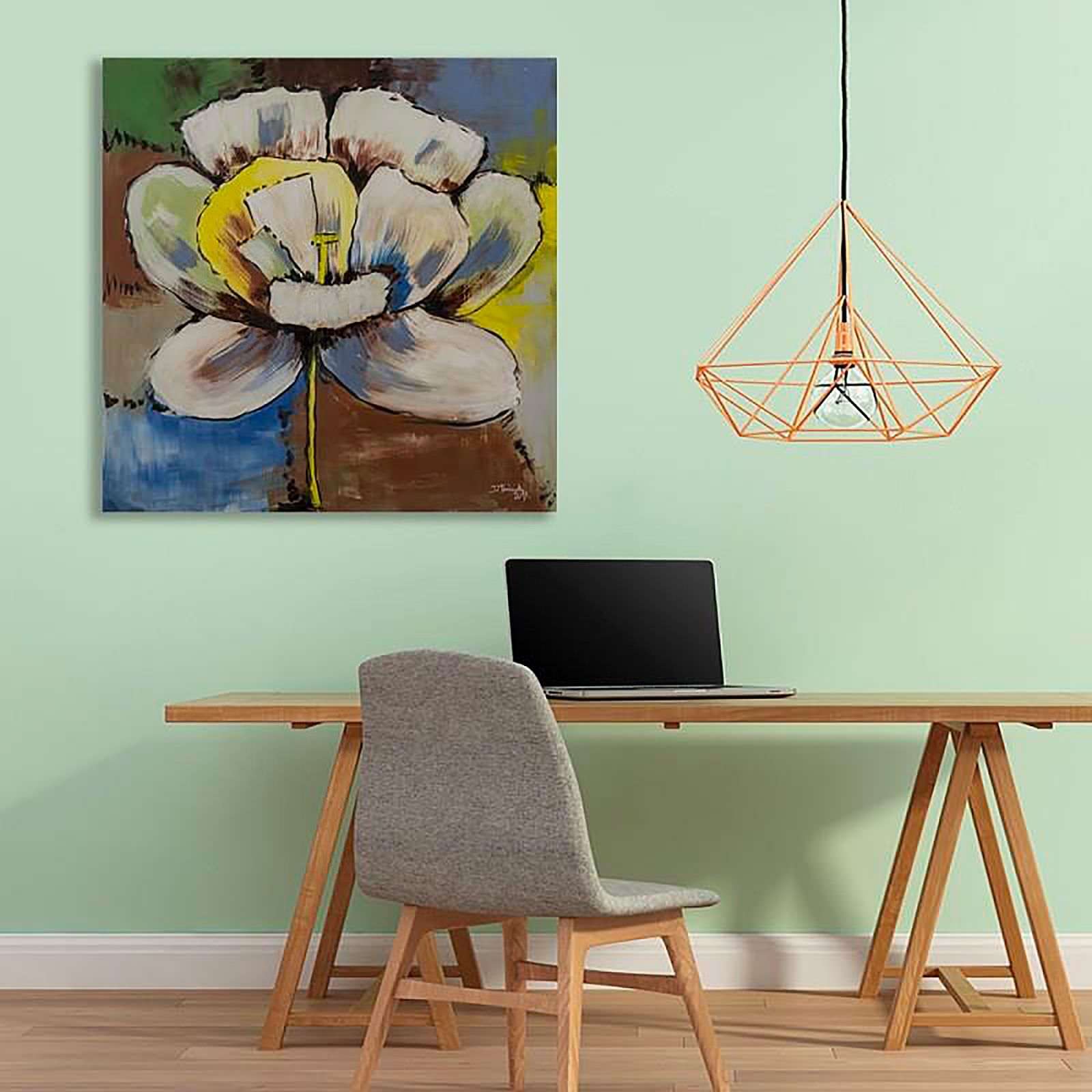 Tableau grande fleur - 60 x 60 cm - 4