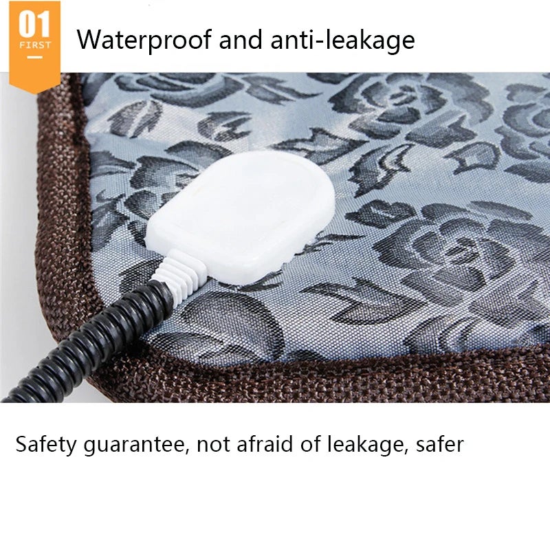 Tapis Chauffant Électrique pour Animaux - Couverture Chauffante Étanche pour Chats et Chiens avec Protection Antimorsure et Arrêt Automatique - 6