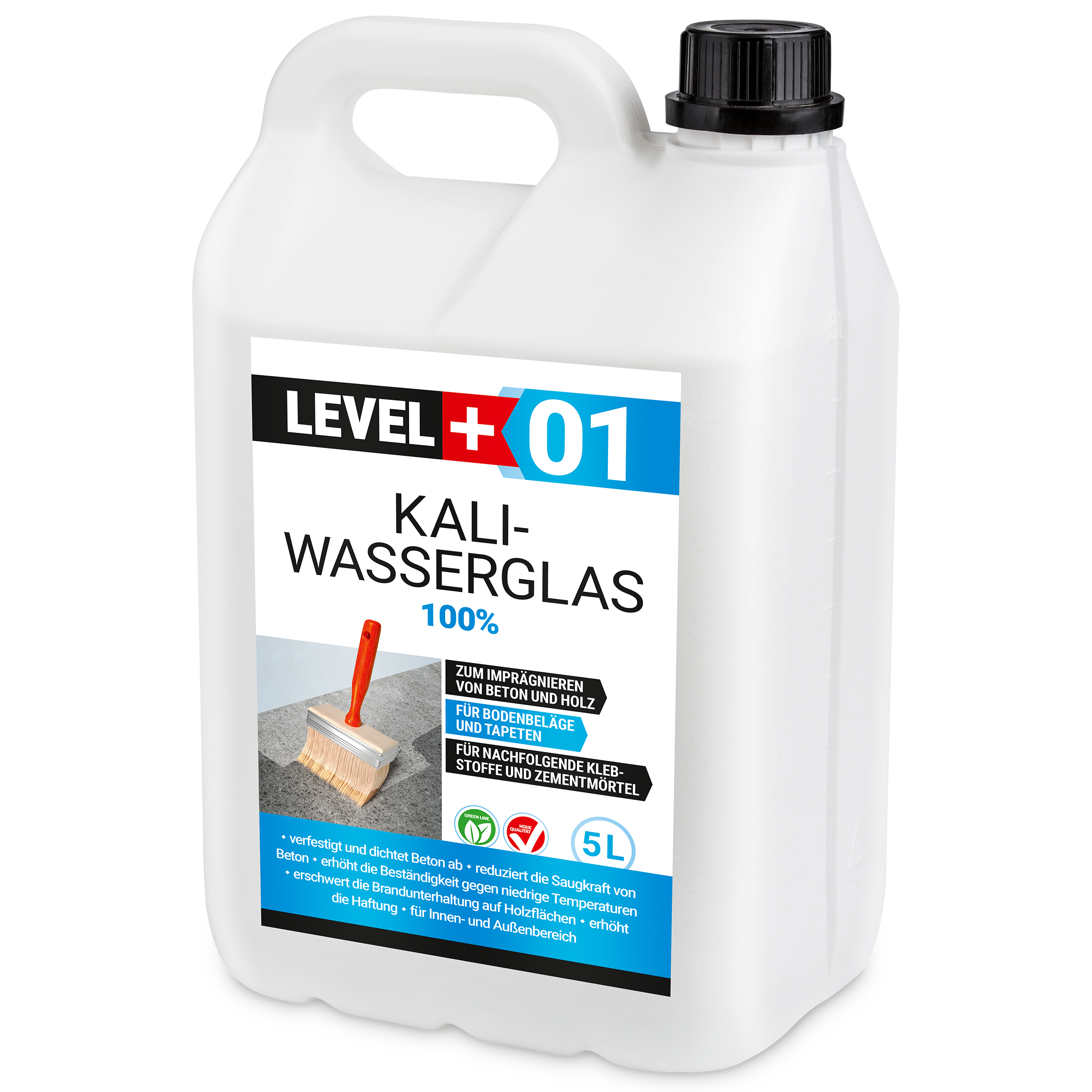 Szkło wodne potasowe 100% KALIWASSERGLAS L+01 5L