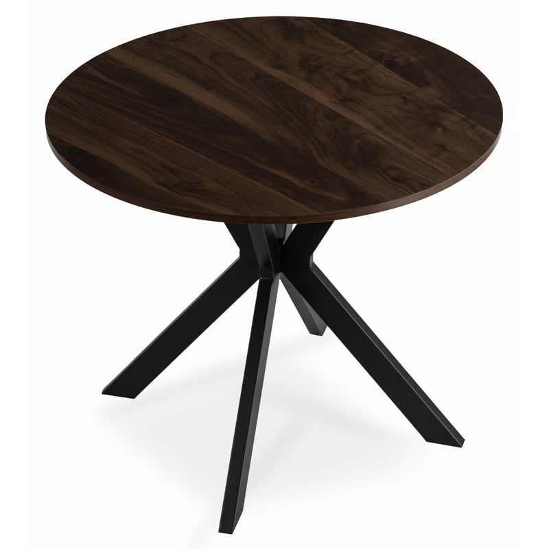 Stół Okrągły Kuchenny Do Salonu Jadalni Kuchni 80 cm Orzech Czarny LAUREN