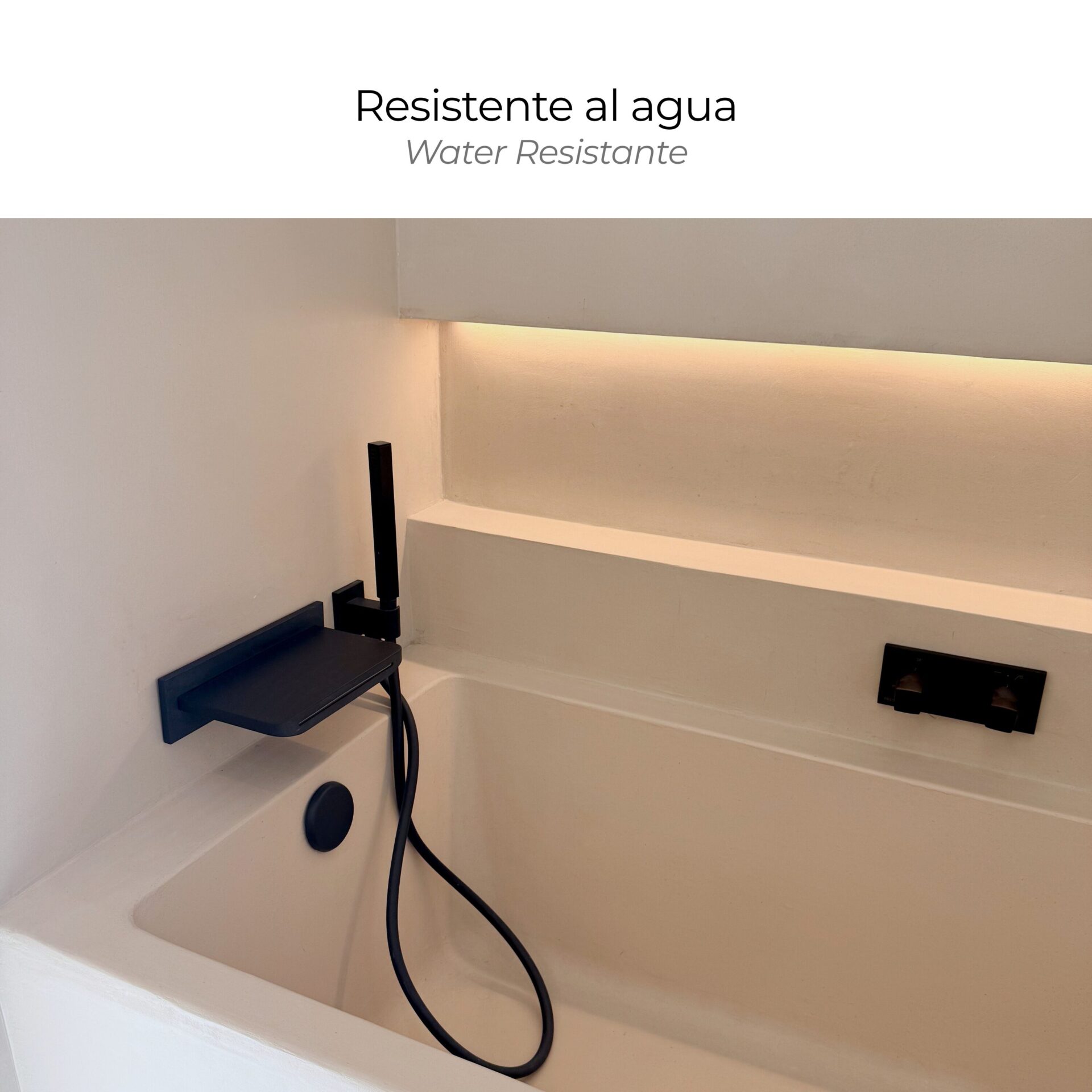 HOMECRET | Kit Completo de Microcemento para PAREDES de BAÑO de Pladur/Yeso | Listo al Uso | Efecto Cemento | 20 m² - Color FOSSILE - 6