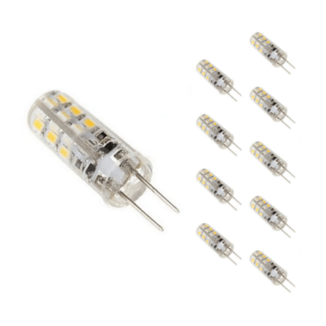 Ampoule LED G4 2W 12V SMD2835 24LED 360° (Pack de 10) - Blanc Chaud 2300K - 3500K - SILAMP