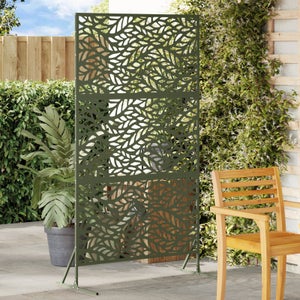 Pannello Decorativo Da Giardino Pieghevole, Bordo Verde, 45,7x127,7 Cm (set Da 15,2 Metri)