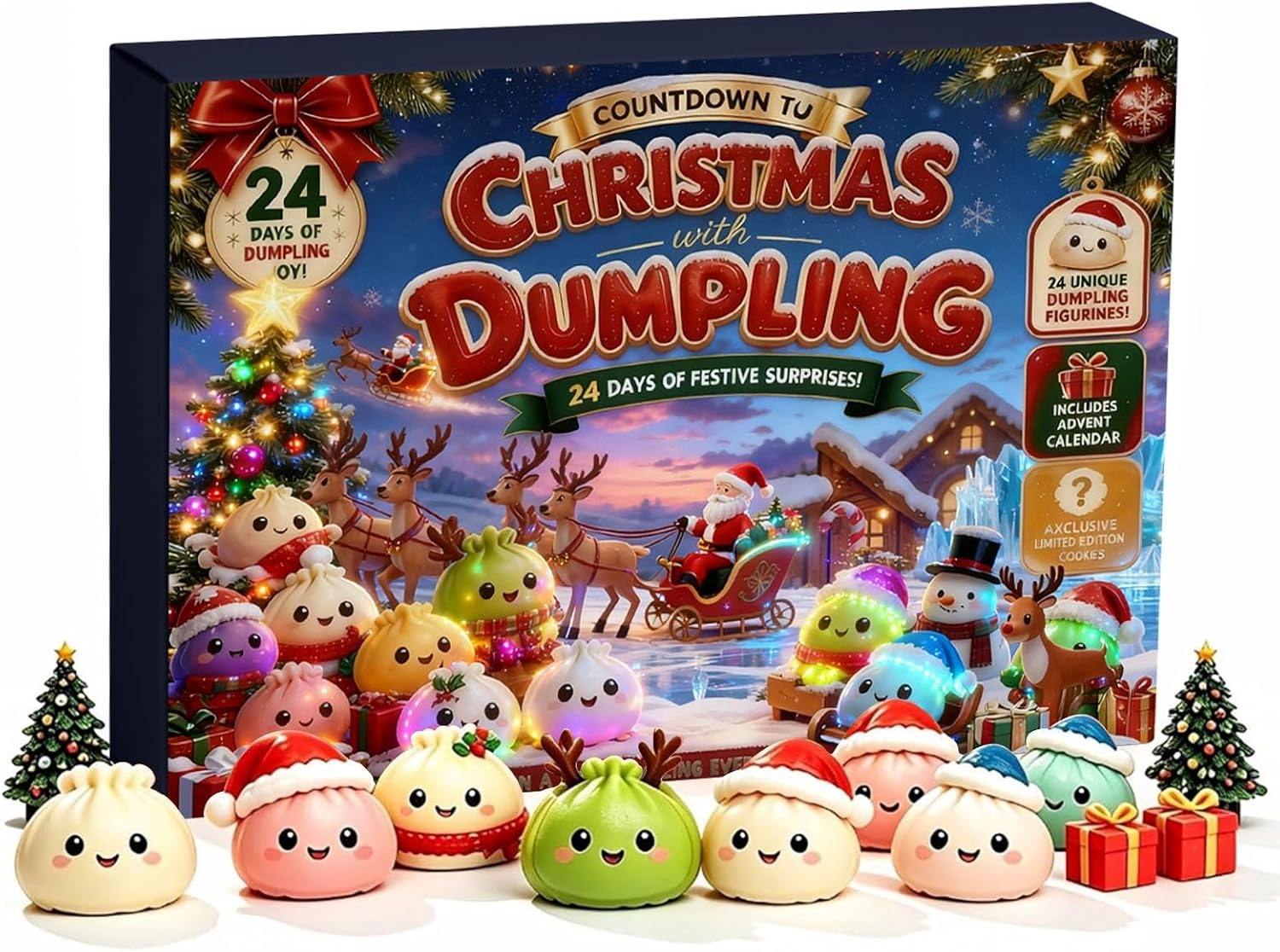 Deviantart Fidget Calendario de Adviento Squishy 2026, 24 mini juguetes Fidget Surprise ...