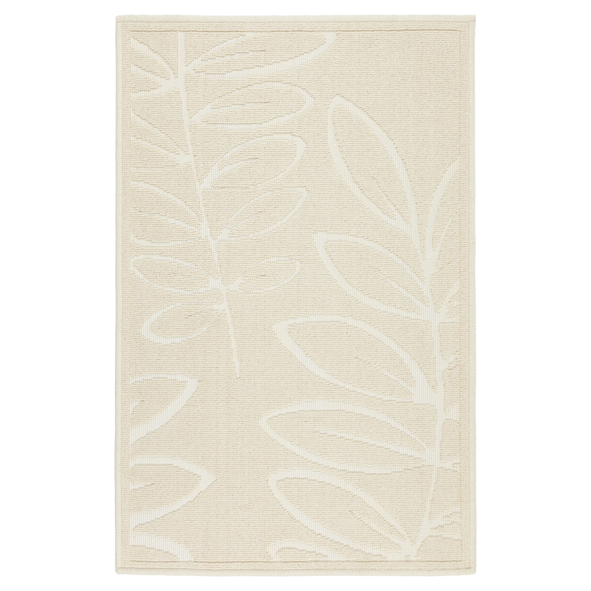 Dywanik łazienkowy Lino 50x80 cm bawełna egipska roślinny beżowy