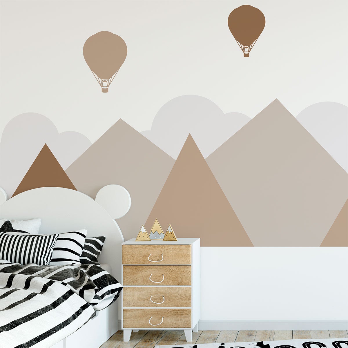 Adesivo bambino giganti montagne scandinave Malmö - Sticker adesivo - adesivi murali - 120x160cm - 3