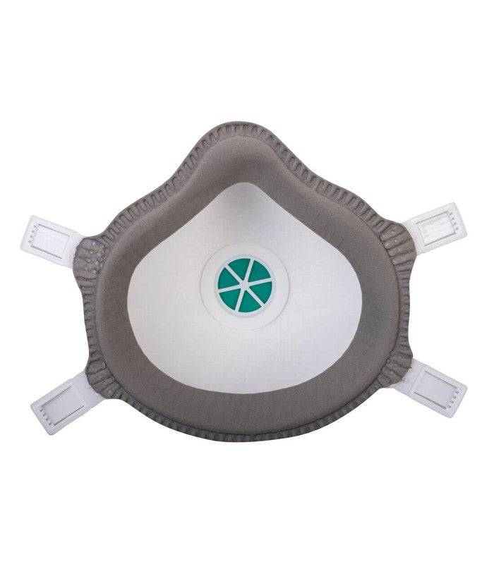 Masque respiratoire ergonomique avec valve Portwest NR D FFP3 (boite de 5 masques) Blanc Unique - 2