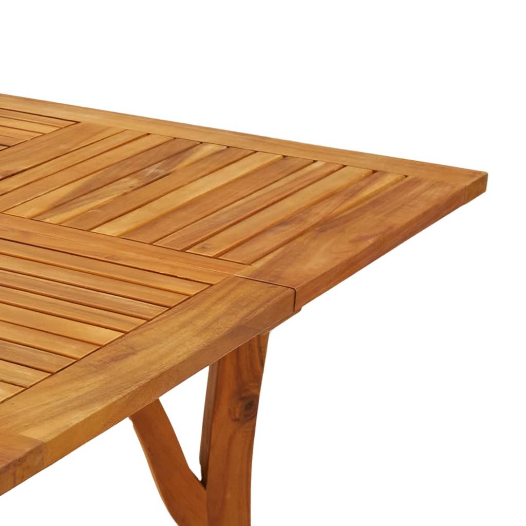 Table de jardin en bois d'acacia massif 85x85x75 cm - 5