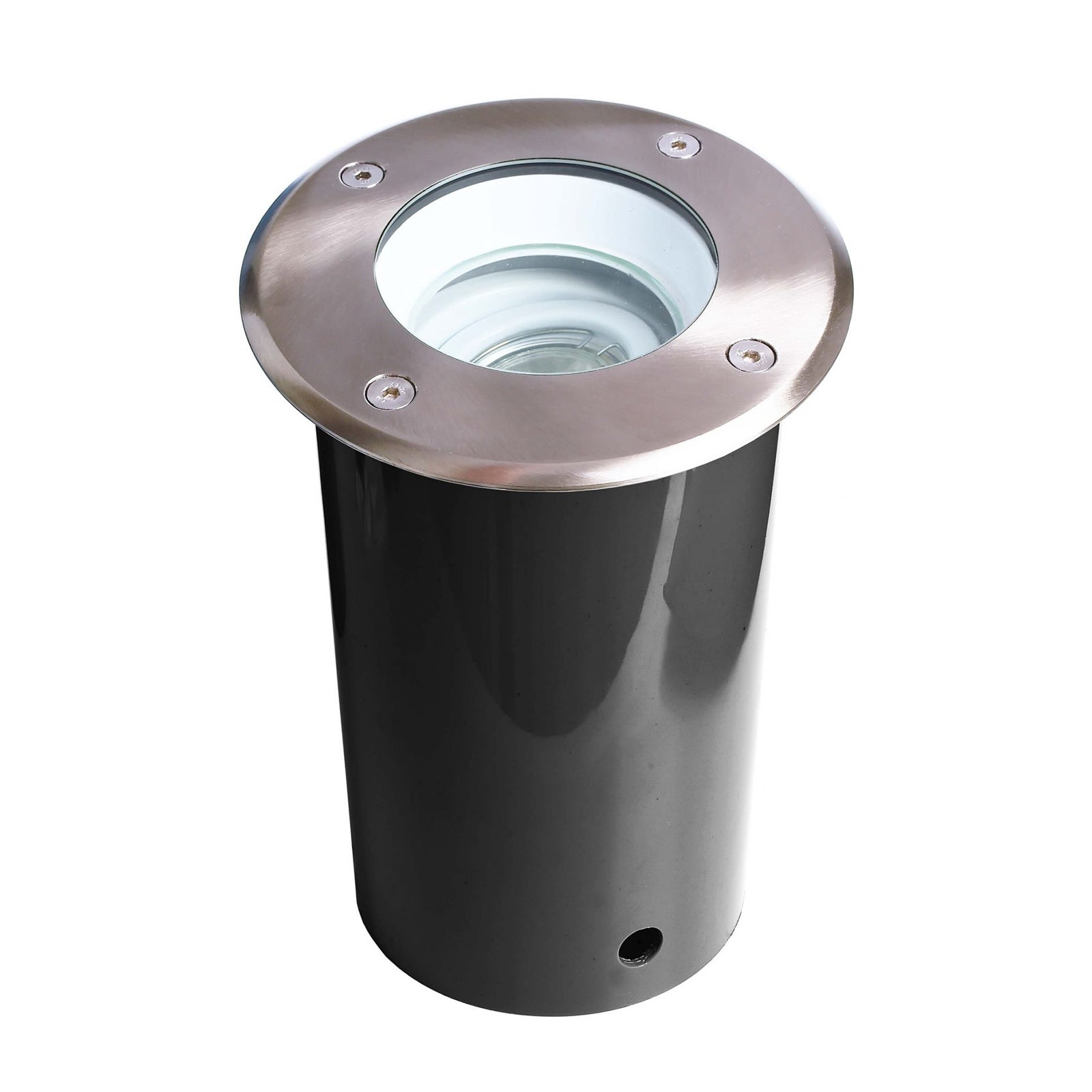 IP67 regulowany reflektor do wbudowania w podłoże dla pieszych GU10 LED kolorowe światło zasilanie ogród IN OUT 230V (ROUND)