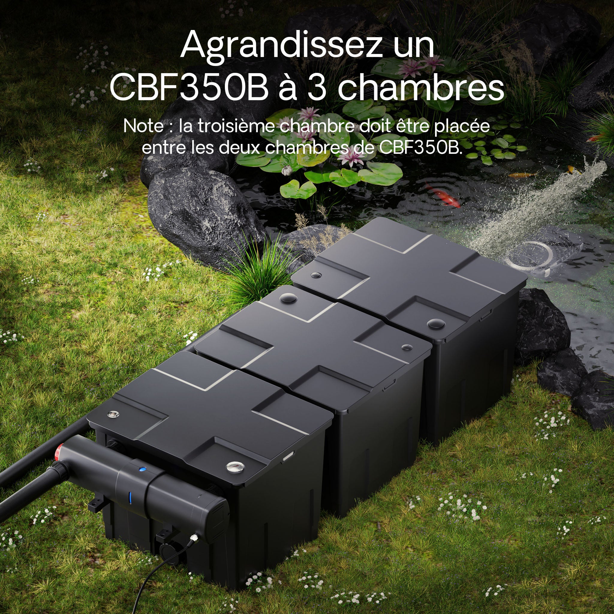 CBF-200T Lot D'u00e9ponges Filtrantes De Rechange Compatibles Avec Filtre