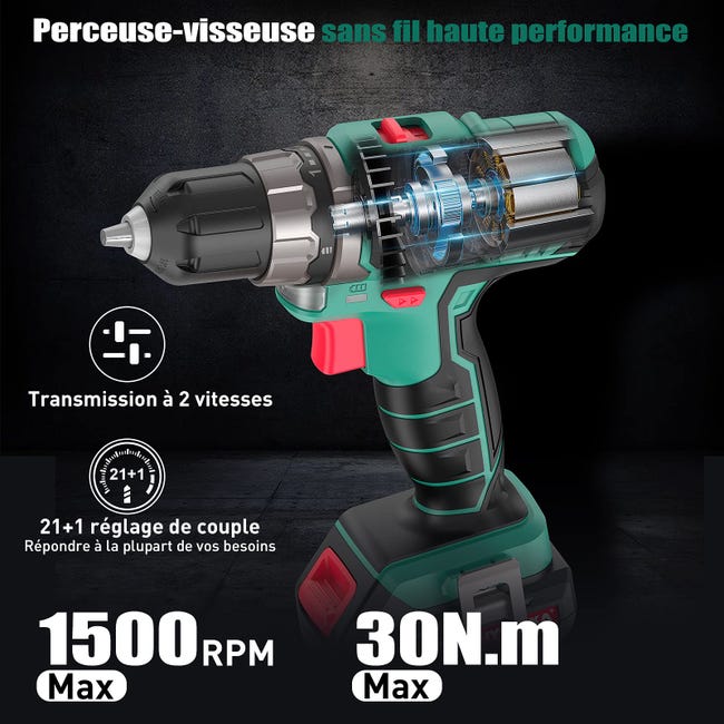 Trapano Avvitatore DeWalt XR 18V Brushless - 2 Batterie 2.0Ah, Valigetta TSTAK - Foto 8