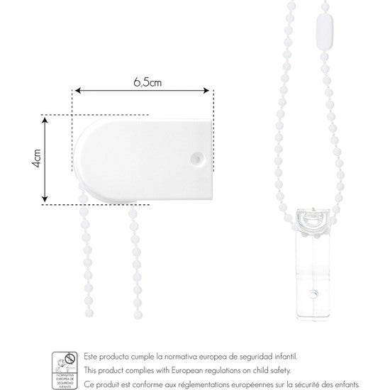 Store enrouleur occultant sur mesure - Store occultant taille 120x175 - Store enrouleur blanc cassé | BLINDECOR - 6