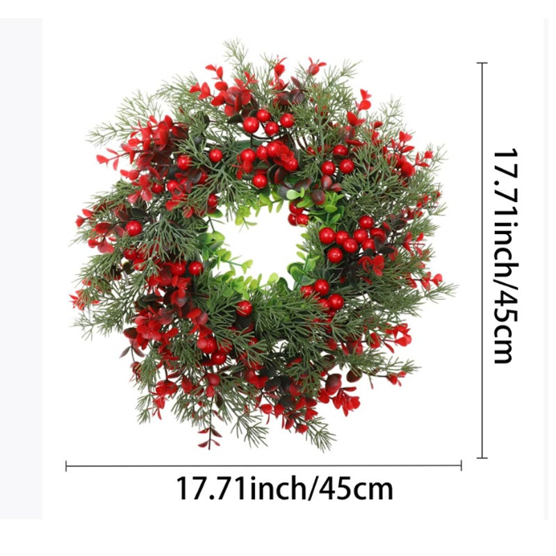 Ghirlanda natalizia da porta da 55 cm - Decorazione autunnale per porta d' ingresso, camino e parete - Albero capovolto da appendere | Leroy Merlin