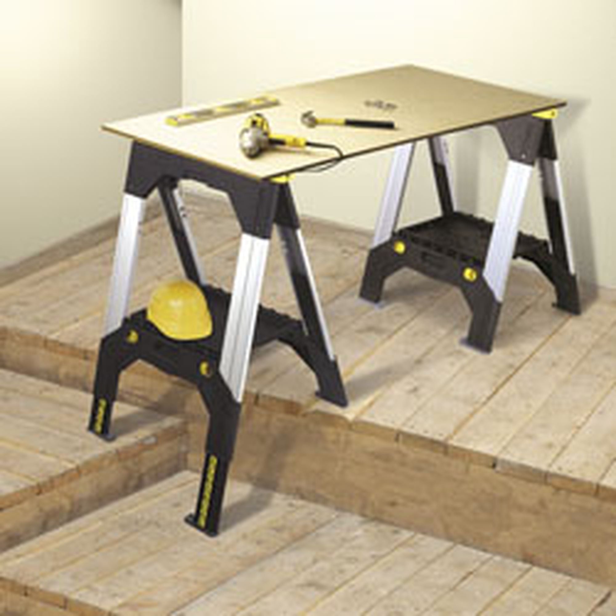 STANLEY Lot de 2 tréteaux bi-matière ajustables FatMax - 2