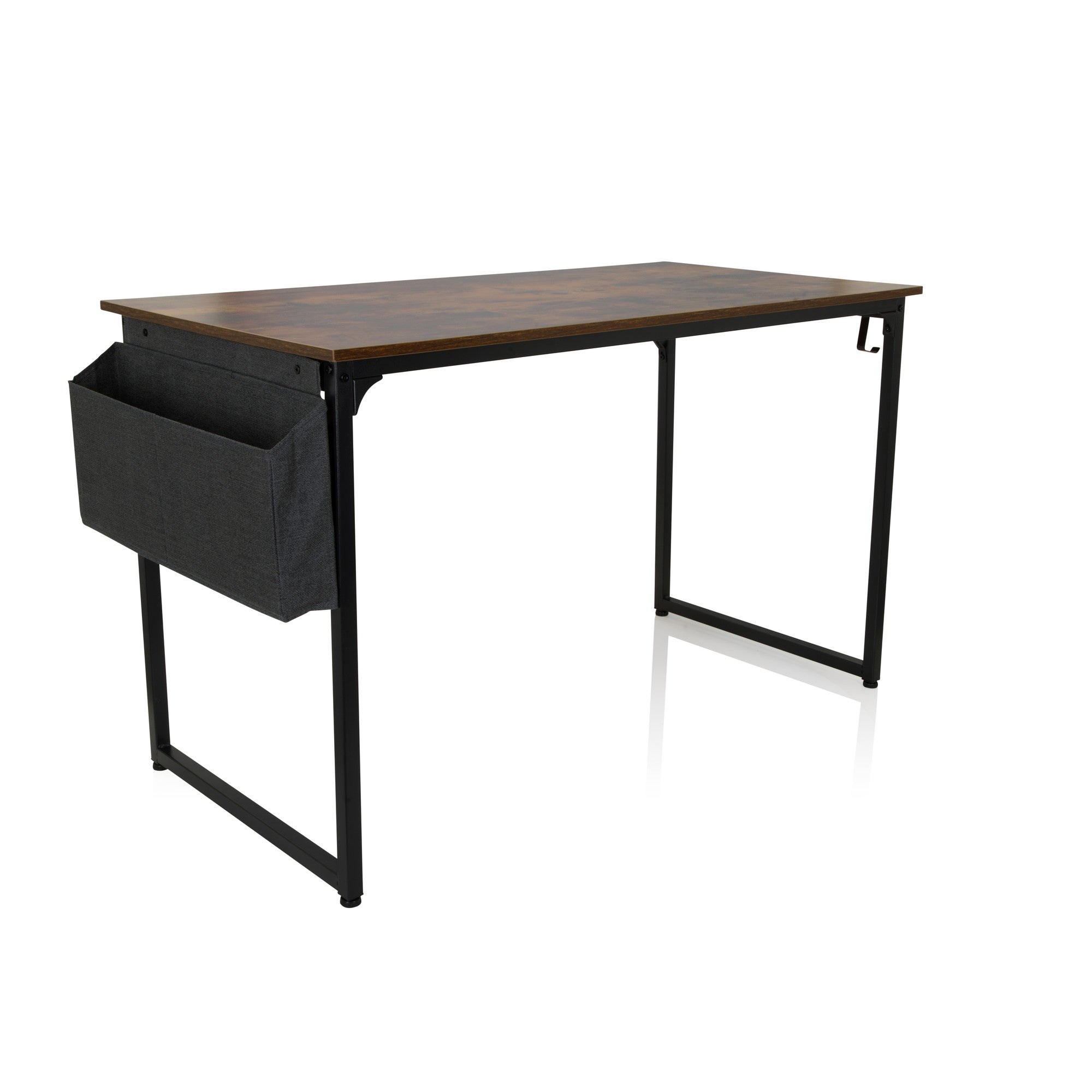 Scrivania con tasca laterale WORKSPACE H 120 x 60 Nero / Noce hjh OFFICE - 9