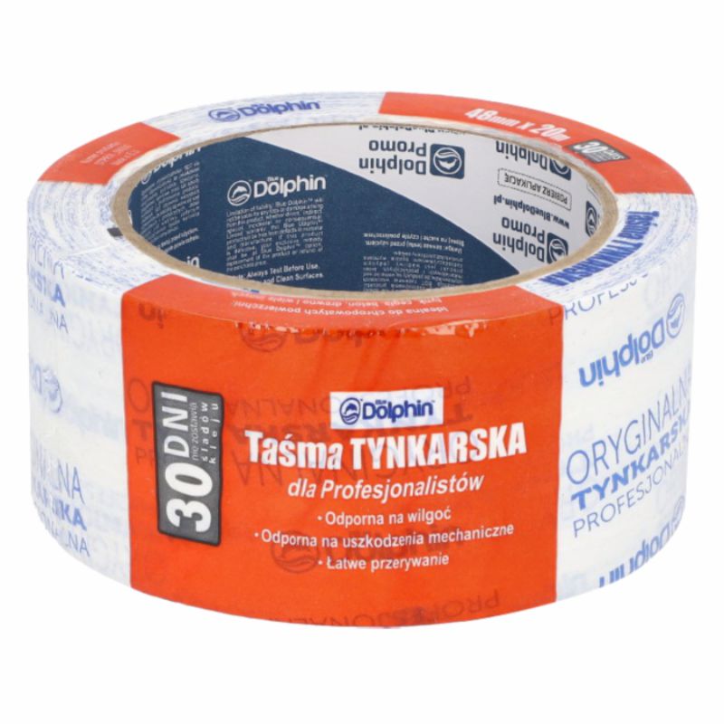 Taśma tynkarska 30 DNI, Blue Dolphin, 48mm x 20m - 2