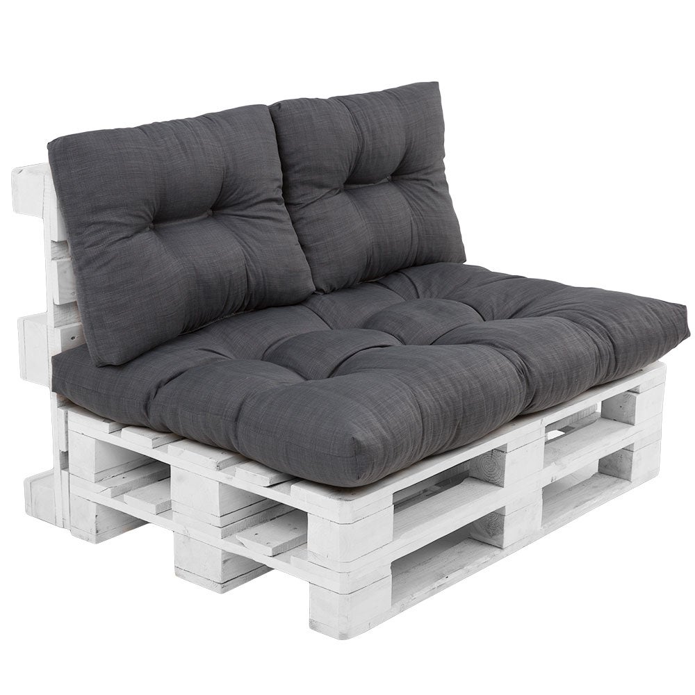 Poduszki na siedziska paletowe Termi szare Patio