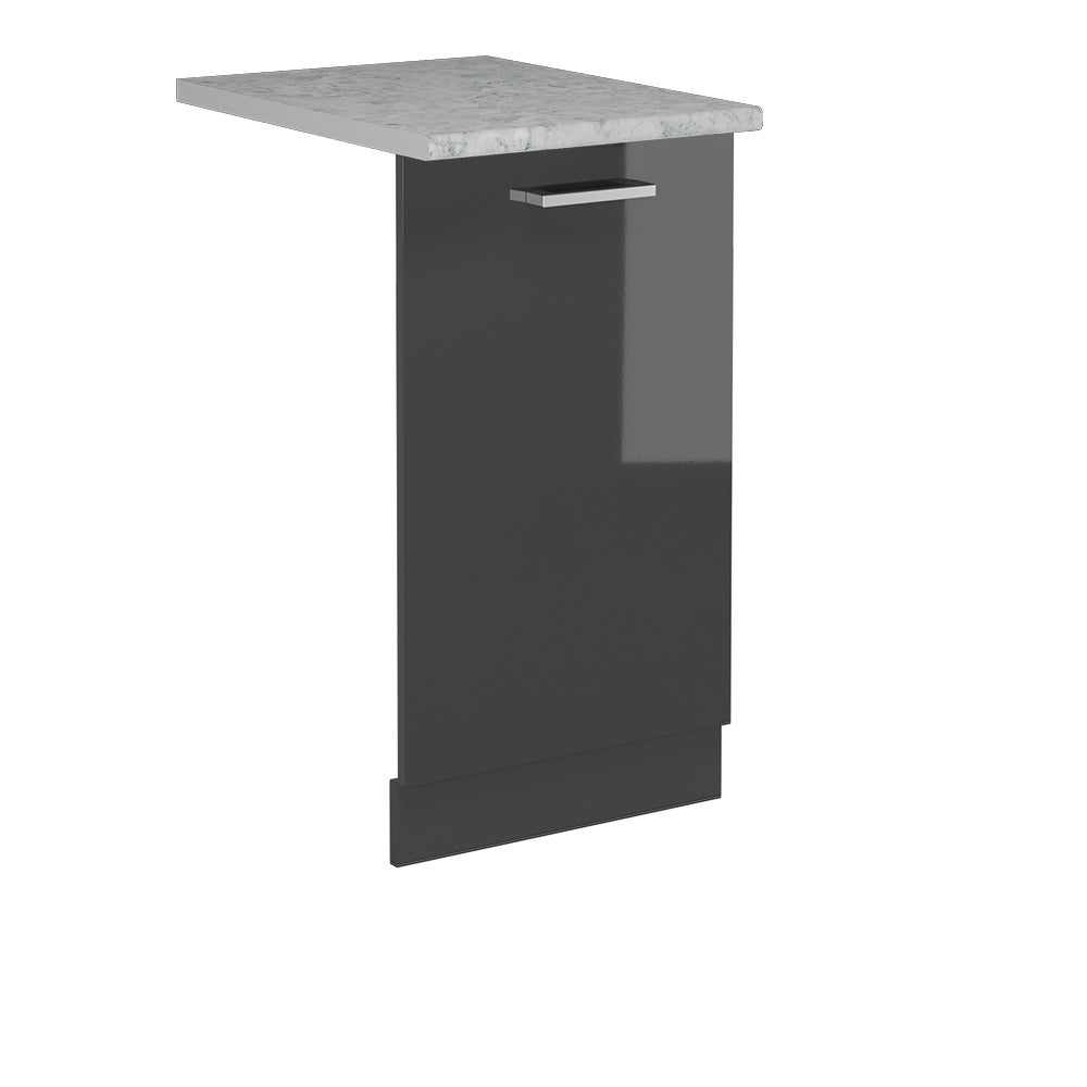 Vicco Panel przedni zmywarki R-Line, Antracyt wysoki połysk, 45 cm , BP Marmur