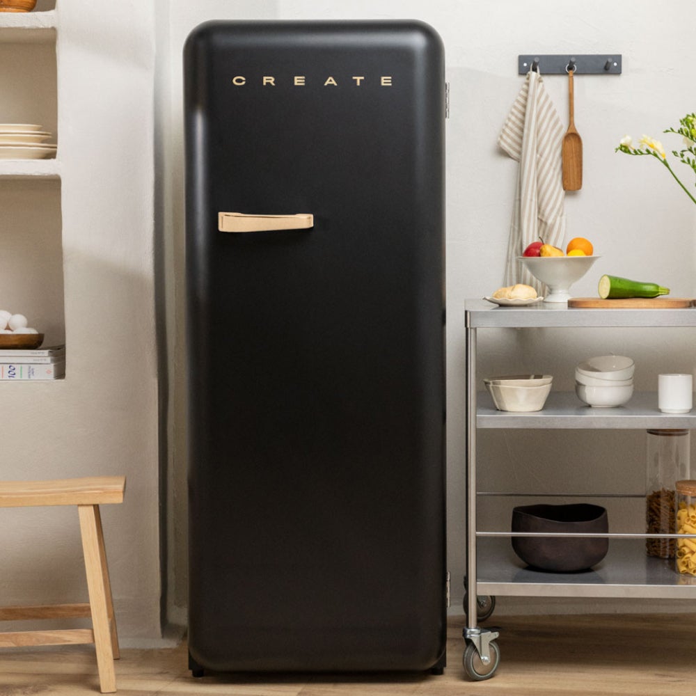 CREATE - FRIDGE RETRO 281L - Lodówka w stylu retro - Noir