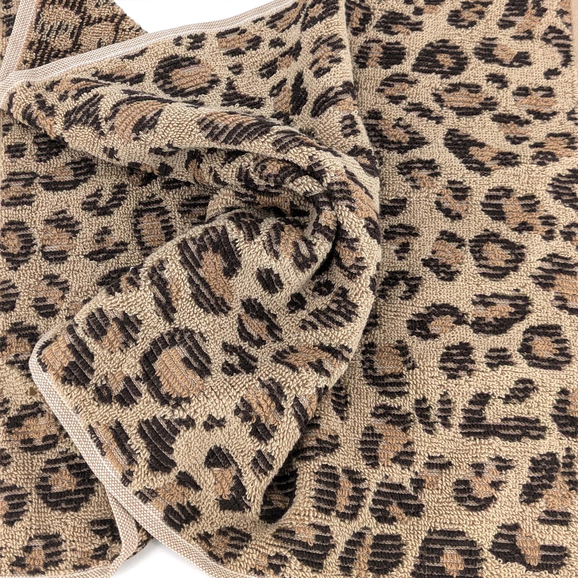 Serviette de toilette 50x100 cm pur coton collection WILD II jaune - 3