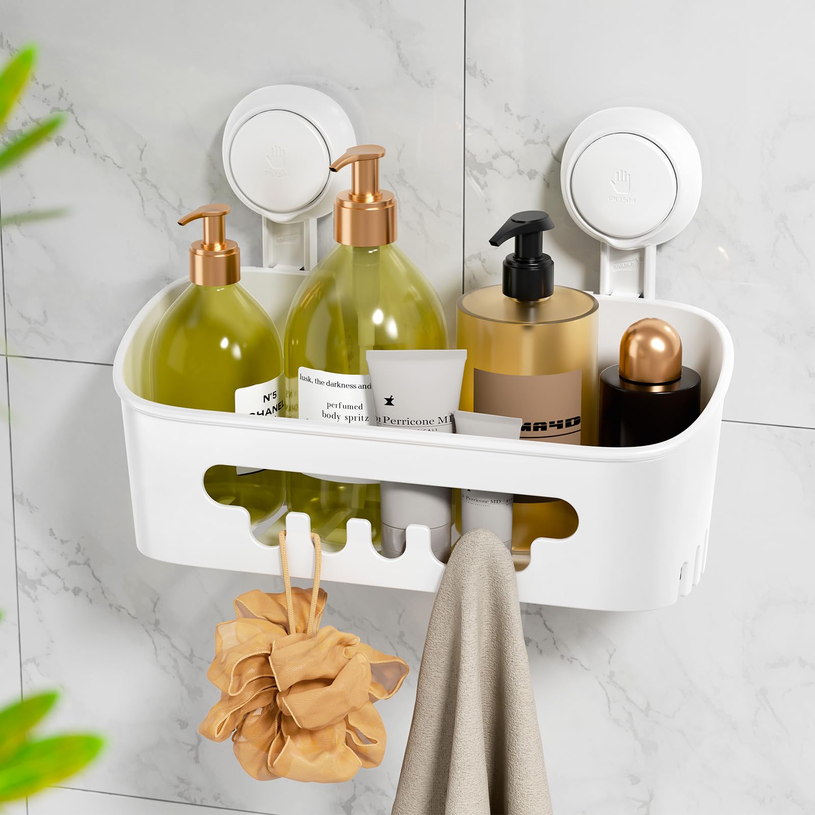 PEAKGEAR Étagère D'Angle De Douche à Ventouses Puissantes – Sans Perçage, 10 Kg, Idéale Salle De Bain & Cuisine Panier Salle Bain Sans Trou PEAKGEAR Étagère D'Angle De Douche à Ventouses Puissantes – Sans Perçage, 10 Kg, Idéale Salle De Bain & Cuisine Panier Salle Bain Sans Trou