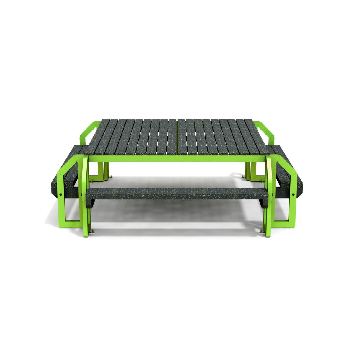 Table à manger de jardin rectangulaire en Aluminium Vert | Leroy Merlin