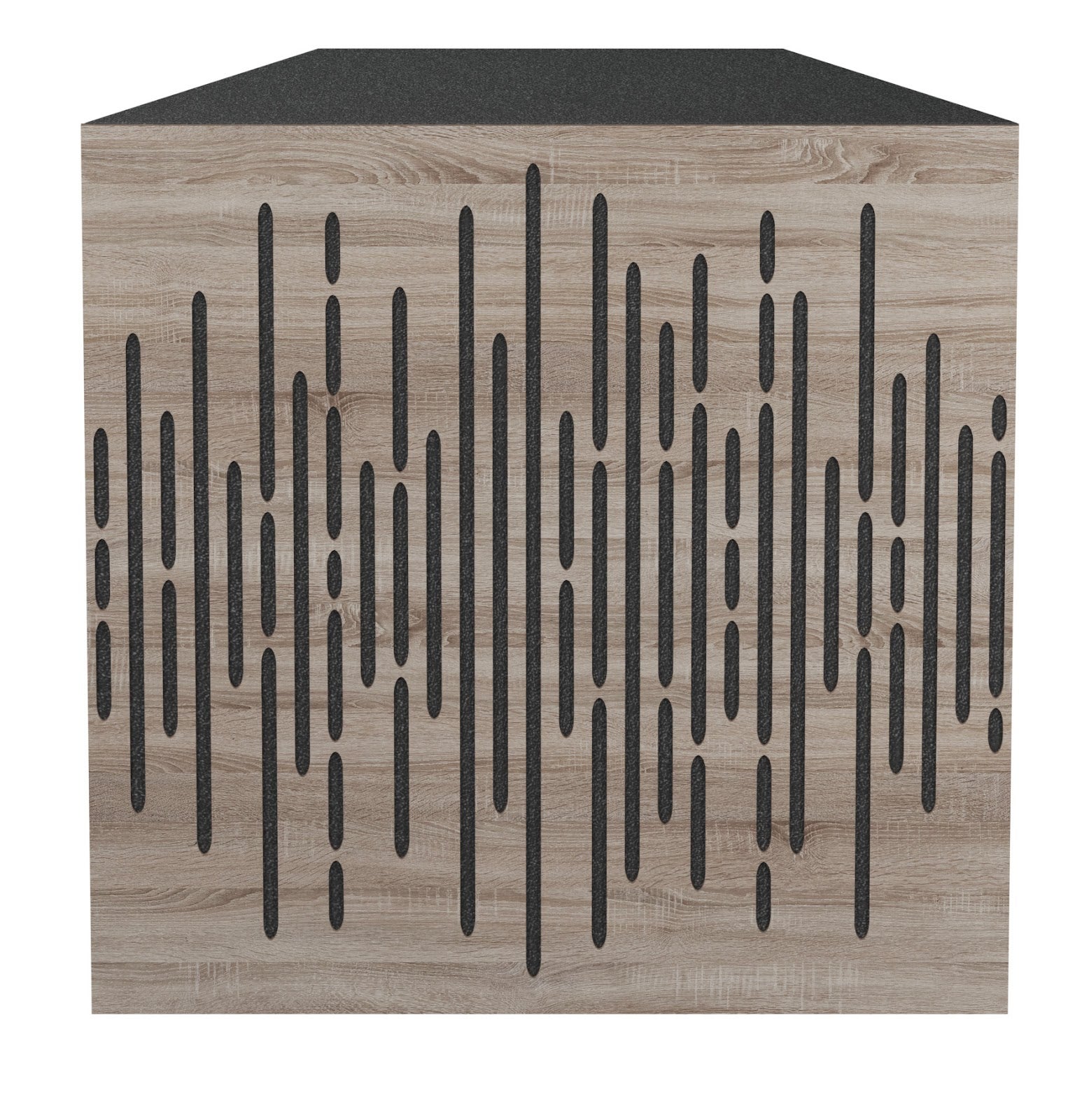 Lot de 2 Pièges à basses WAVE acoustiques insonorisants 50x50x15 cm -MDF perforé laminé et mousse acoustique -Sonoma - 2