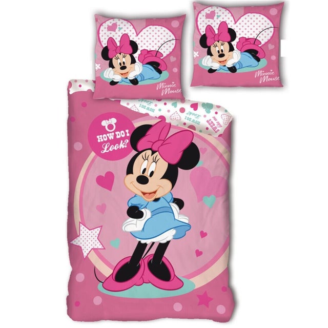 Parure de lit simple- Minnie -How do i look- - 140 cm x 200 cm