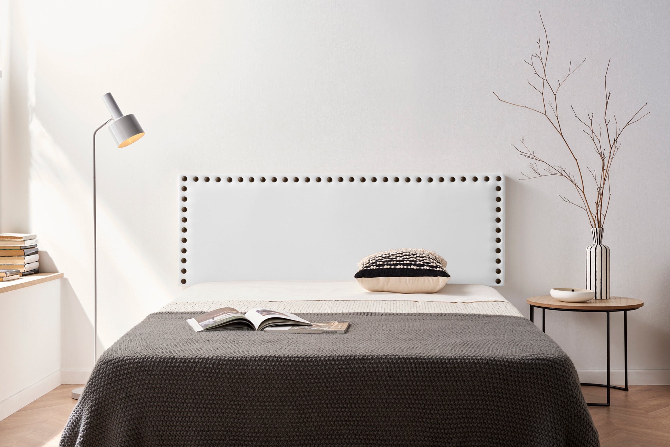 Testiera Imbottita MODENA Similpelle 90x55x8 cm - Moonia - 2