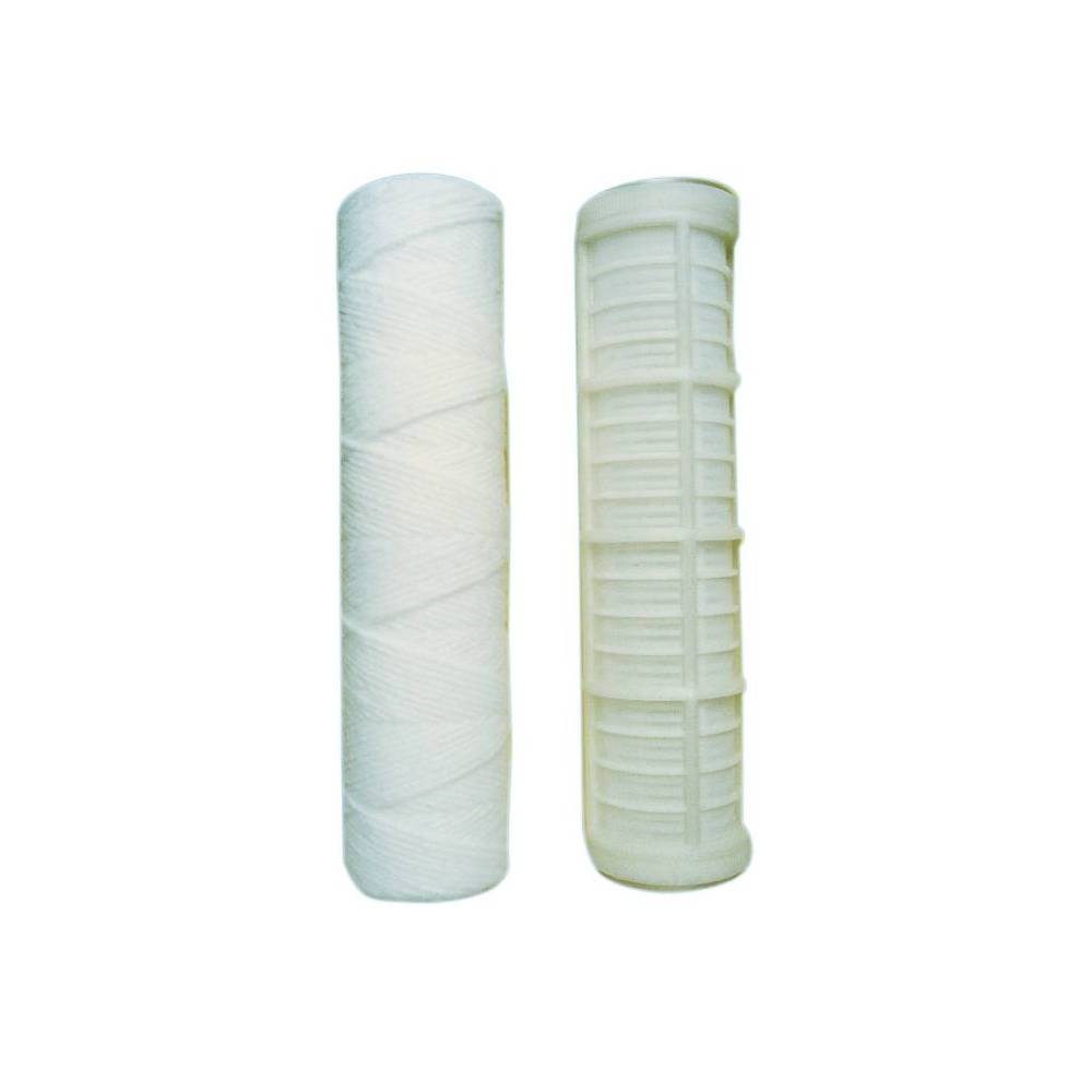 Cartouche de filtre à eau pour sédiments enroulés de 20 micron, paquet de 5, pour filtration de sédiments dans toute la maison de 10 pouces x 2,5 Cartouche de filtre à eau pour sédiments enroulés de 20 micron, paquet de 5, pour filtration de sédiments dans toute la maison de 10 pouces x 2,5