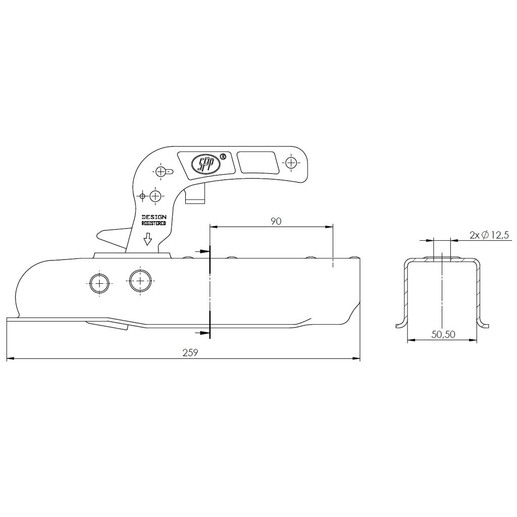 Kit de remorque pour quad ou VTT : roues à crampons 22x11.00-8, essieux, attelage, capacité de charge de 310 kg - 9