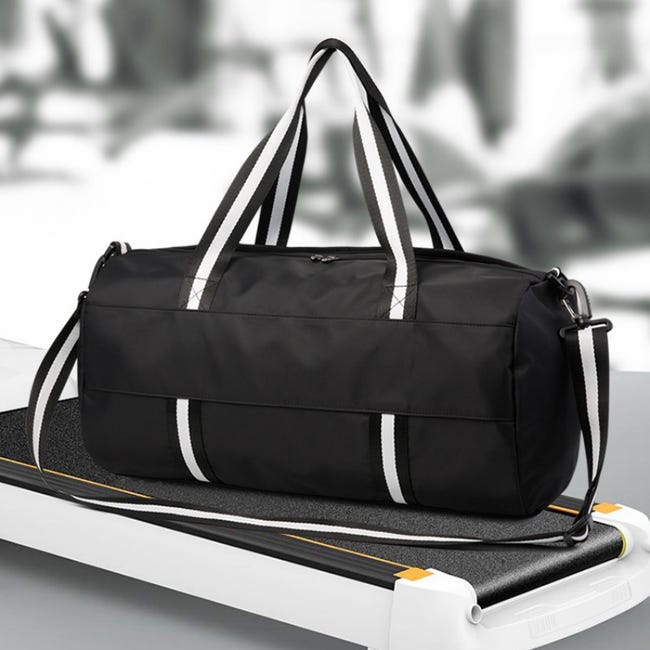 Borsa Sportiva Impermeabile Con Scomparto Scarpe E Bagnato - Nero - Foto 11