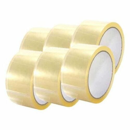 Nastro Adesivo Trasparente Nastro Per Imballaggio Trasparente - 6 Rotoli Da 2 Pollici X 55 Iarde (165 Piedi), Spessore 2 Mil Nastro Imballaggio Trasparente - Foto 10