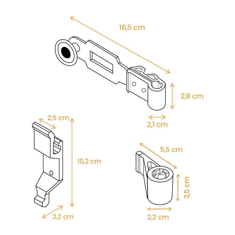 Espagnolette, Noir, Système de Fermeture pour Volet Battant - 7