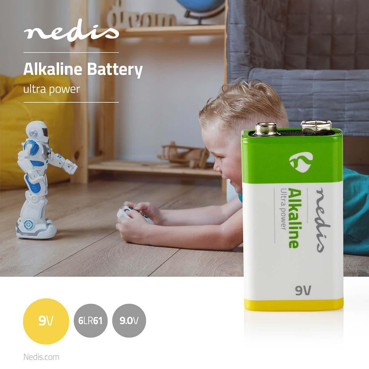 NEDIS Pile Alcaline 9 V 1 pièce Blister - 2