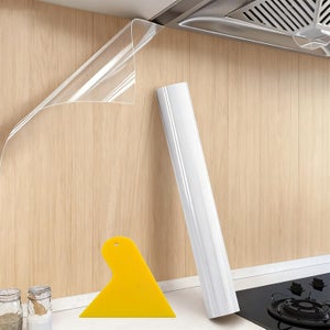SWANEW Pellicola Vinilica Autoadesiva In Carta Decorativa Per La Parete Della Cucina 500cmx61cm Bianco Bianco 54035290