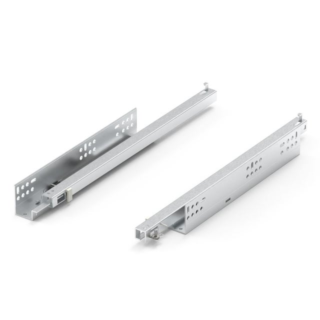 Guías Para Cajones GTV Modern Slide - Montaje Inferior Push-to-Open, L=450 Mm, Para Tableros De 18 Mm, Soporta 25 Kg