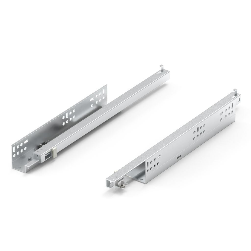Hettich – Coulisse à billes pour tiroir 450 mm – Sortie partielle avec butée et blocage – Guidage précis pour stabilité latérale – Pour rainure 6/7 mm