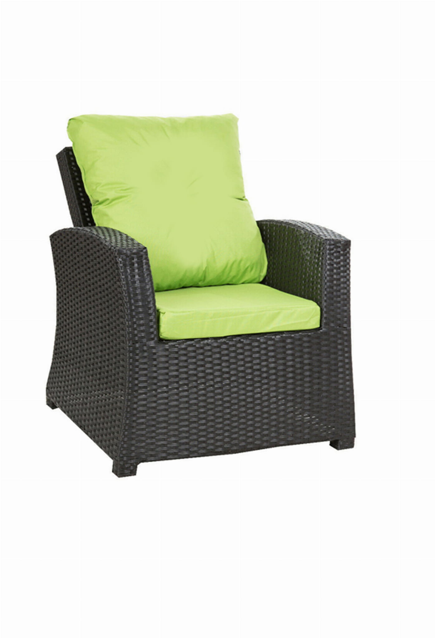 4 x Poduszki na krzesło ogrodowe 56x52x7+56x50 limonkowa poduszki na krzesło z oparciem fotel ogrdowy rattanowy poduszi na krzesło na zewnątrz