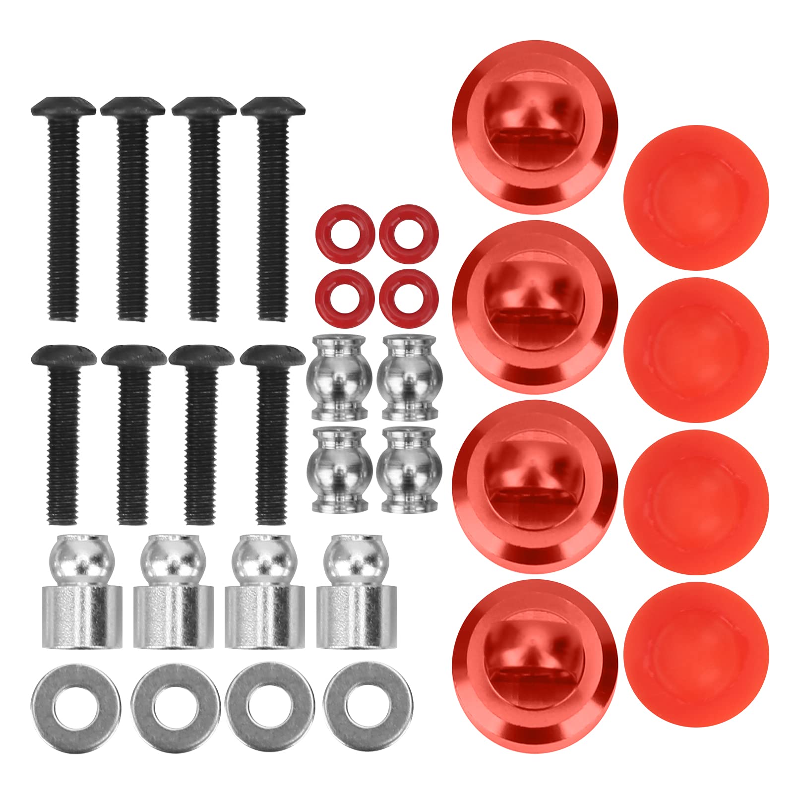 Capuchons D'amortisseur Pour Voiture RC 1/8 - Lot De 4 - Protection Anti-rayures