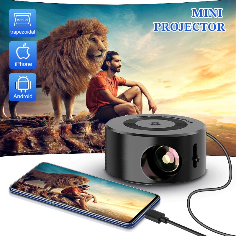 Mini proiettore home cinema 4K, portatile 1080p, compatibile con Bluetooth/USB/AUX, per uso domestico, in camera da letto e all'aperto | Leroy Merlin