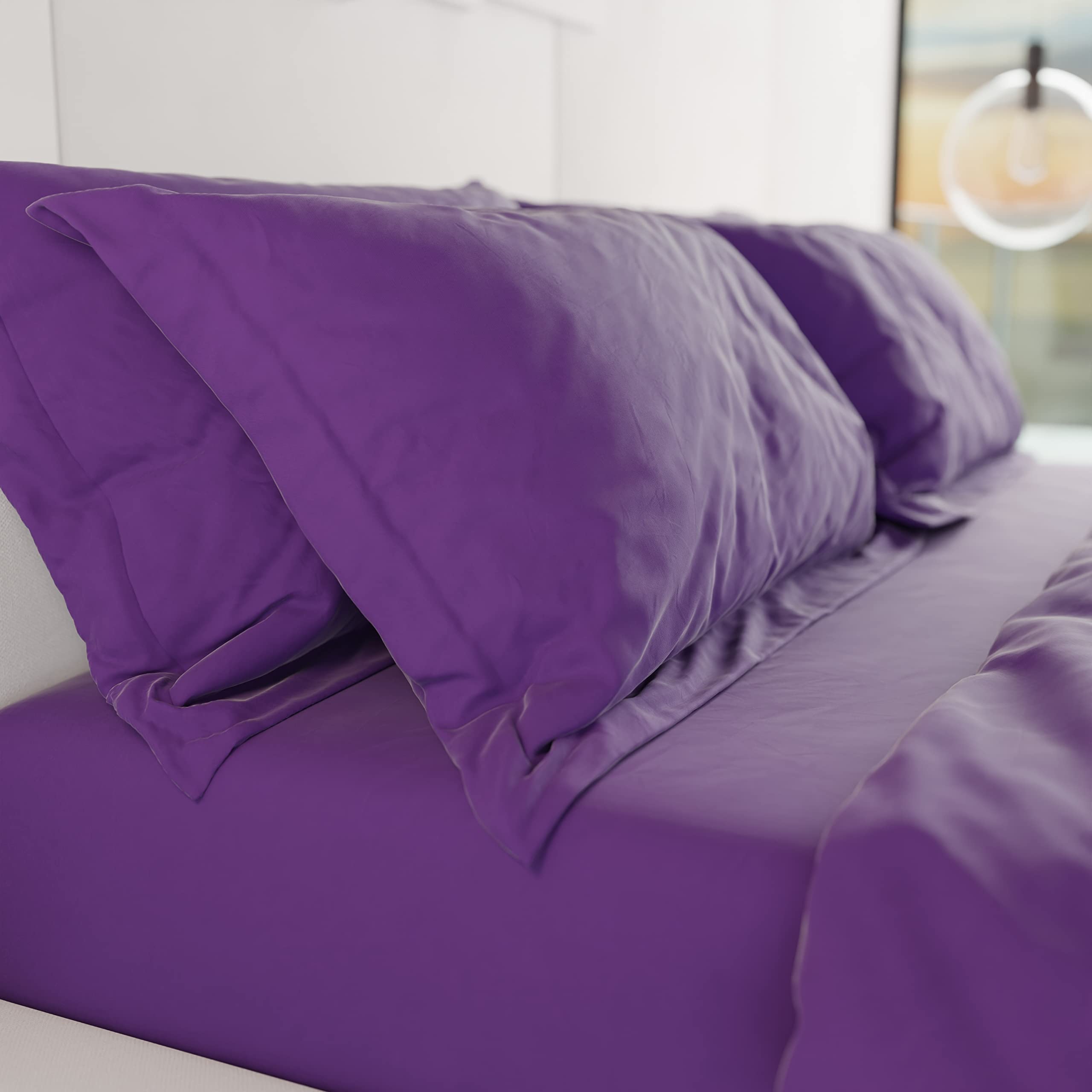 PETTI Artigiani Italiani - Coppia di Federe Cuscino 50x80 cm in Microfibra, Cuscini Arredo Camera da Letto, Divano, Set 2 Fodere Copricuscino, Federa - 2