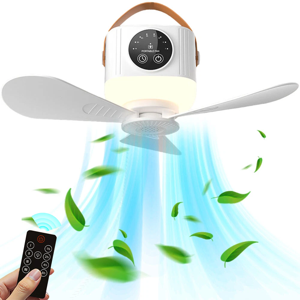 Ventilateur Extérieur Télécommande LED Ventilateur Brumisateur Portable Fafeicy - 20000mAh, LED, Télécommande, 4 Vitesses Ventilateur Seau Eau 6L Portable