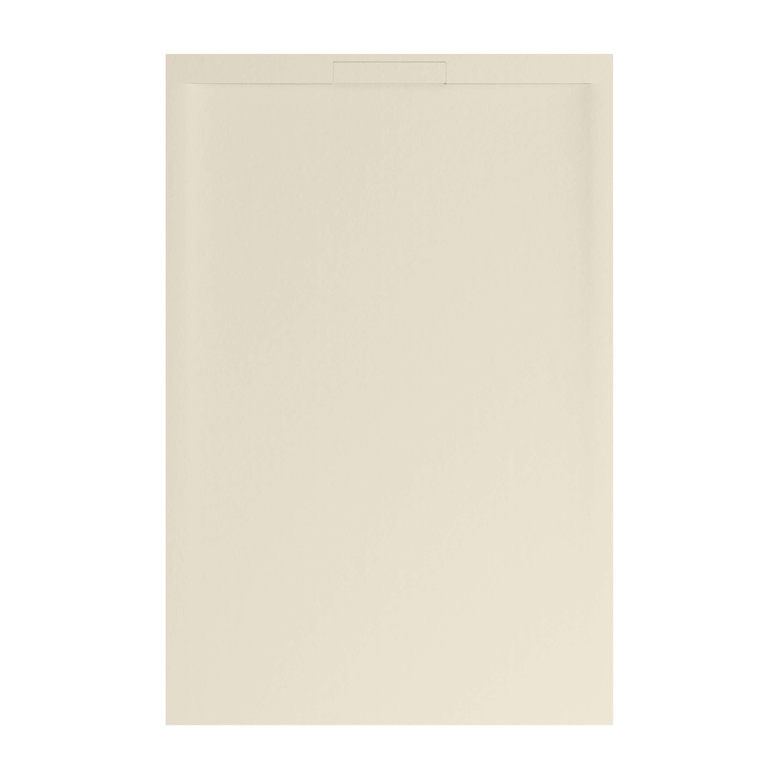 Receveur de douche 140x80 extra-plat Beige en résine minérale antidérapant effet ardoise - Ragnar LAVABERG - 4