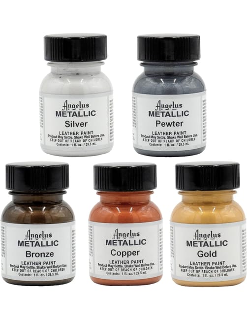 Angelus - PACK 5 COLORES PINTURA CUEROL ANGELUS METALIZADOS 29,5 ML - 1
