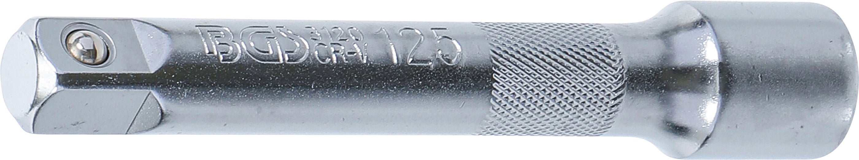 BGS Przedłużacz matowo chromowany 12,5 (1/2) 125 mm - 3120