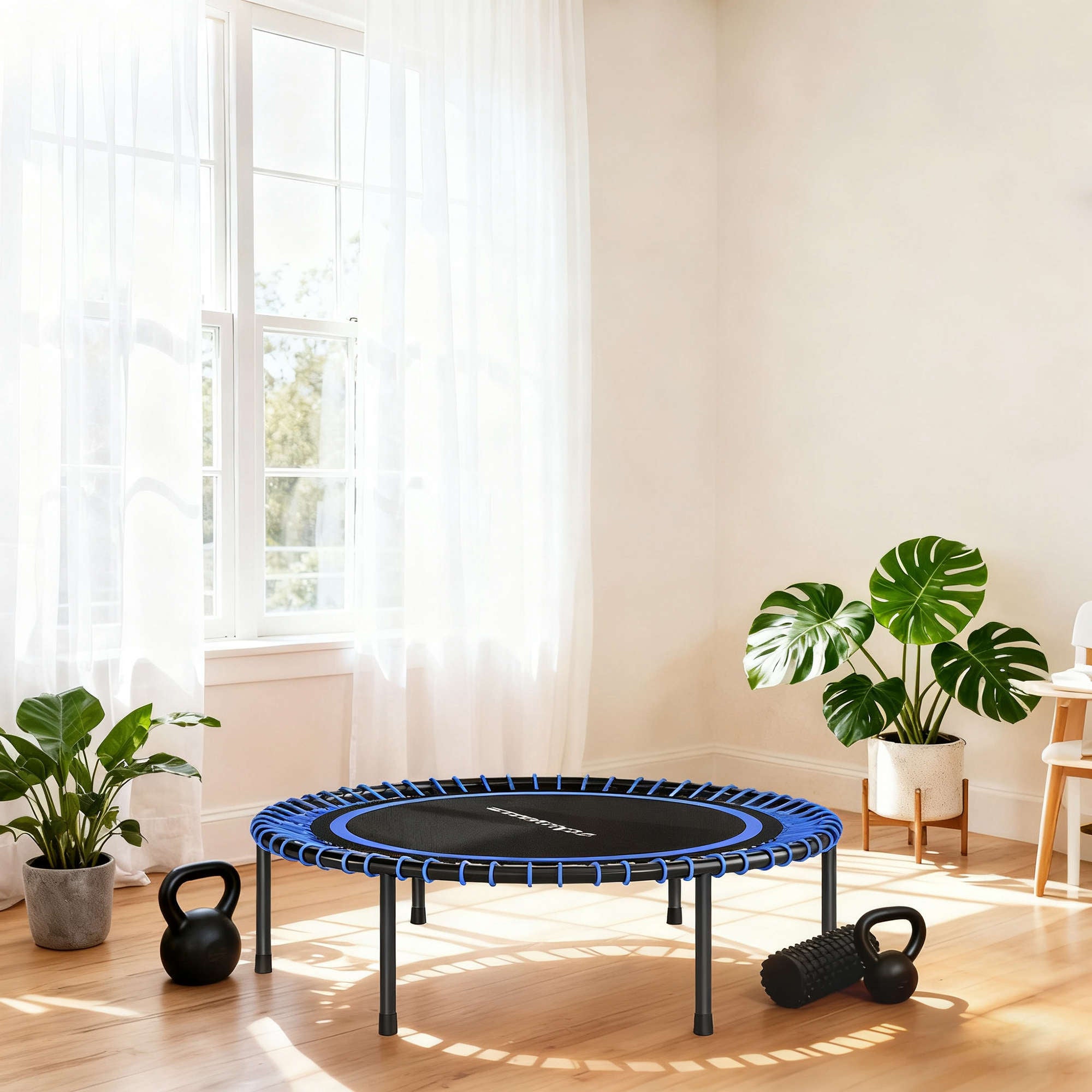 Trampolim Fitness SPORTNOW Aço e PP Blue Ø114x31 cm A71-065V00BU - 2