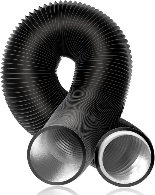 STERR - Tuyau de conduit flexible en aluminium de 10 m, 125 mm / 5 STERR - Tuyau de conduit flexible en aluminium de 10 m, 125 mm / 5