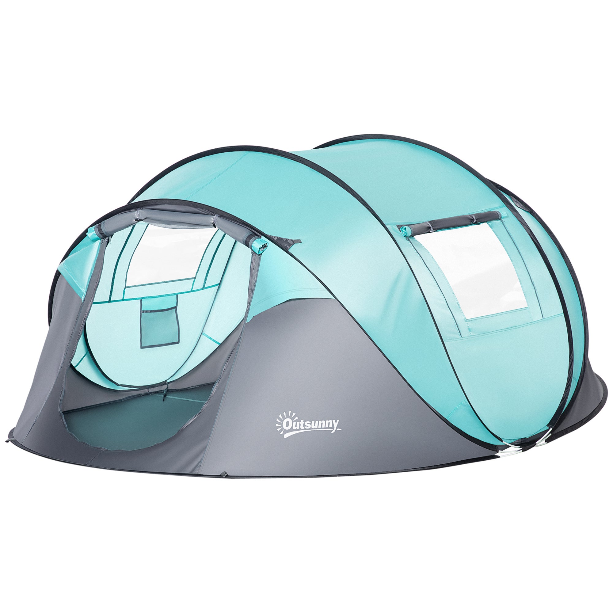 vidaXL Tenda da pesca mimetica per 4 persone Impermeabile