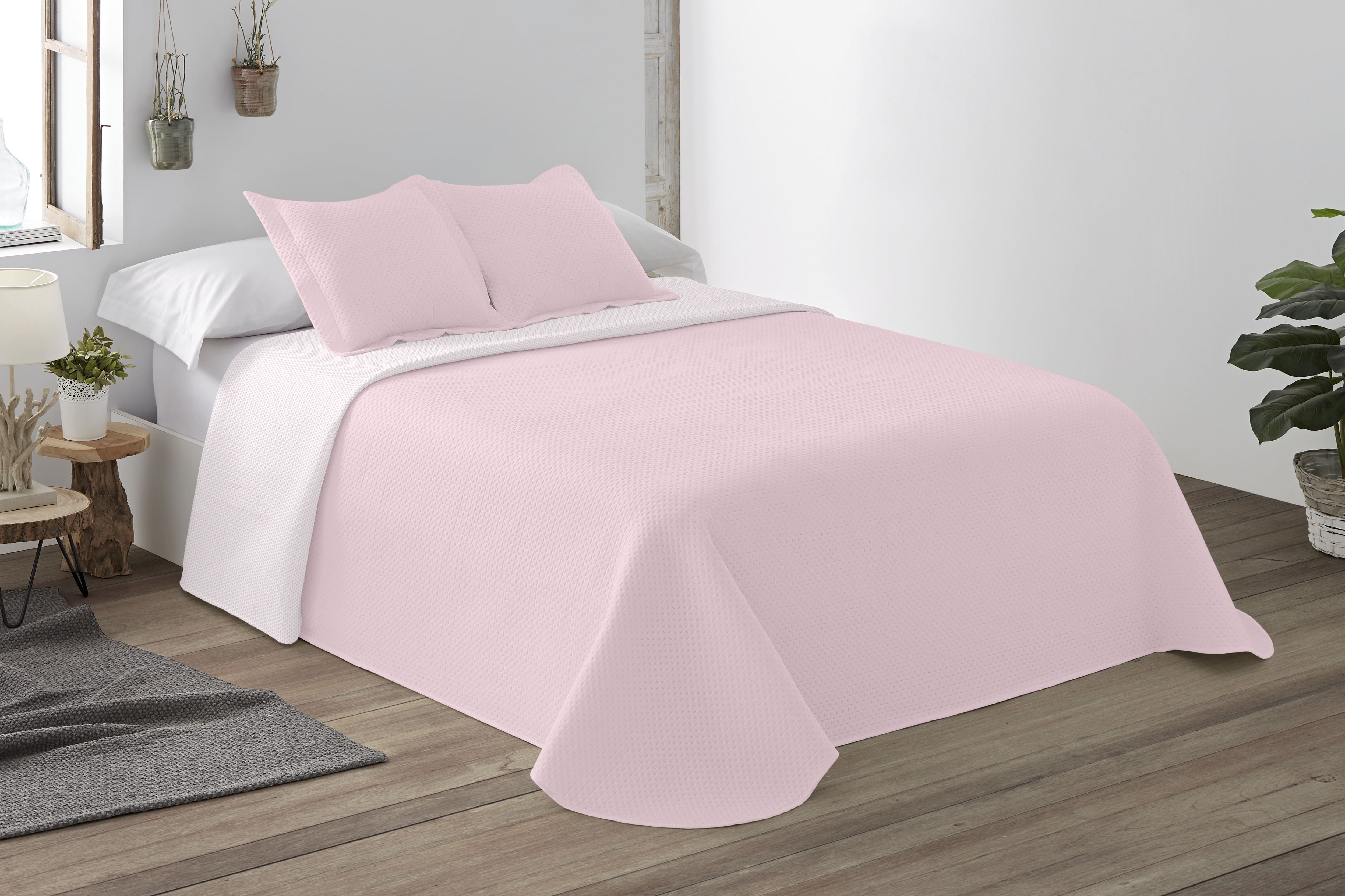 Colcha Lisa Reversible Maquillaje cama 90 cm - 180x270 cm - 6